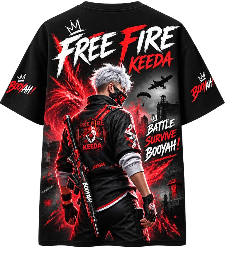 Free Fire Keeda Battle Royale T-Shirt