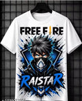 Raistar Free Fire Printed T-Shirt – Blue Gaming Edition