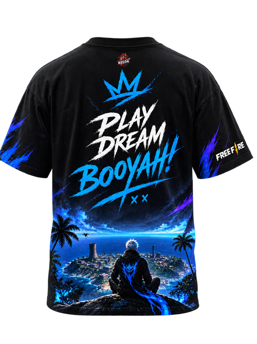 Free Fire Born To Survive – Black Gaming T-Shirt